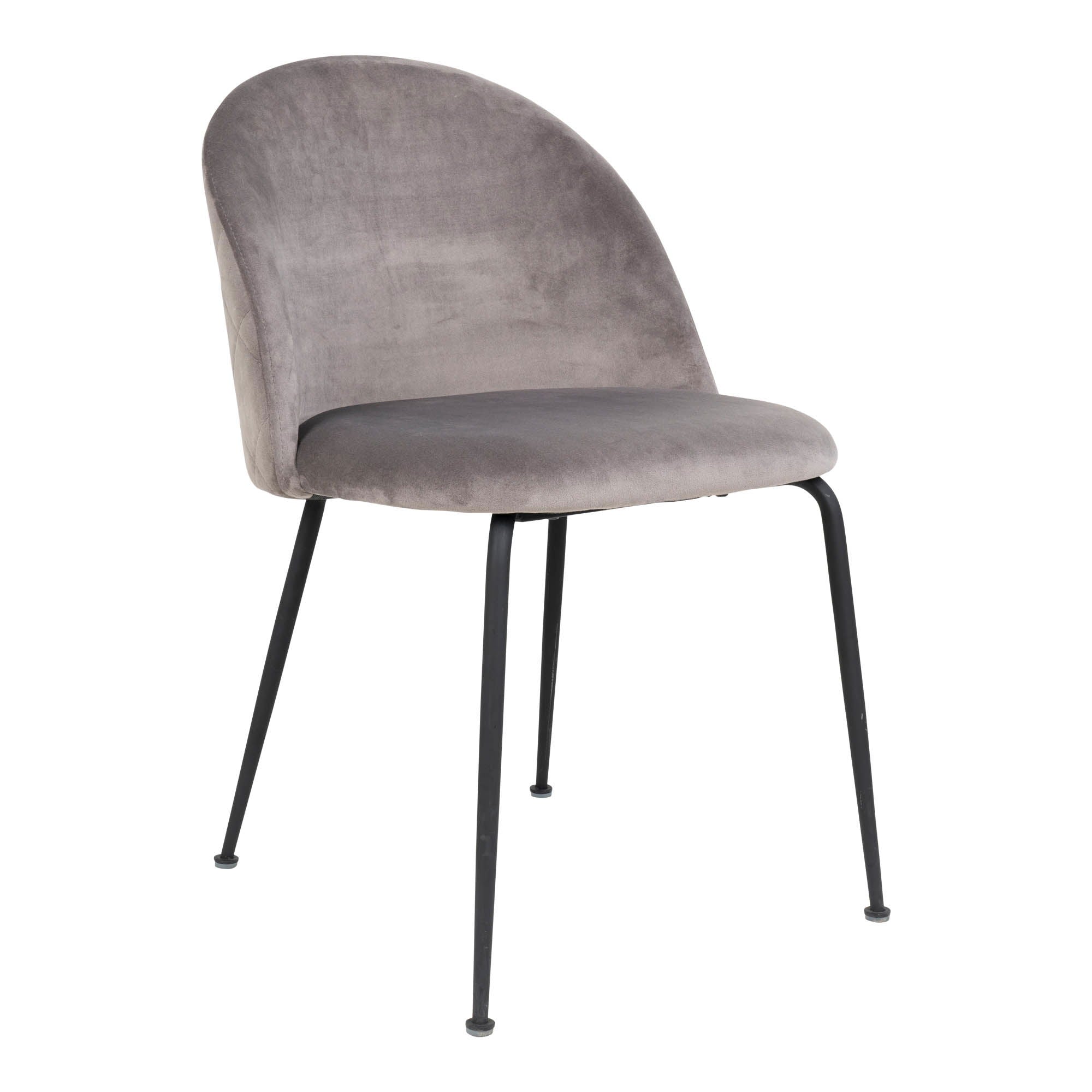 Geneve Esszimmerstuhl 2er Set – Polsterstuhl mit Samtbezug, 51×56×76 cm